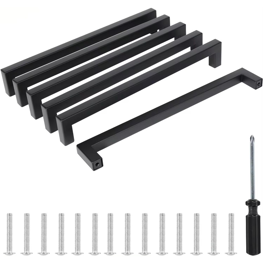 Furniture Rotating Hardware - Maçaneta preta da porta da cozinha