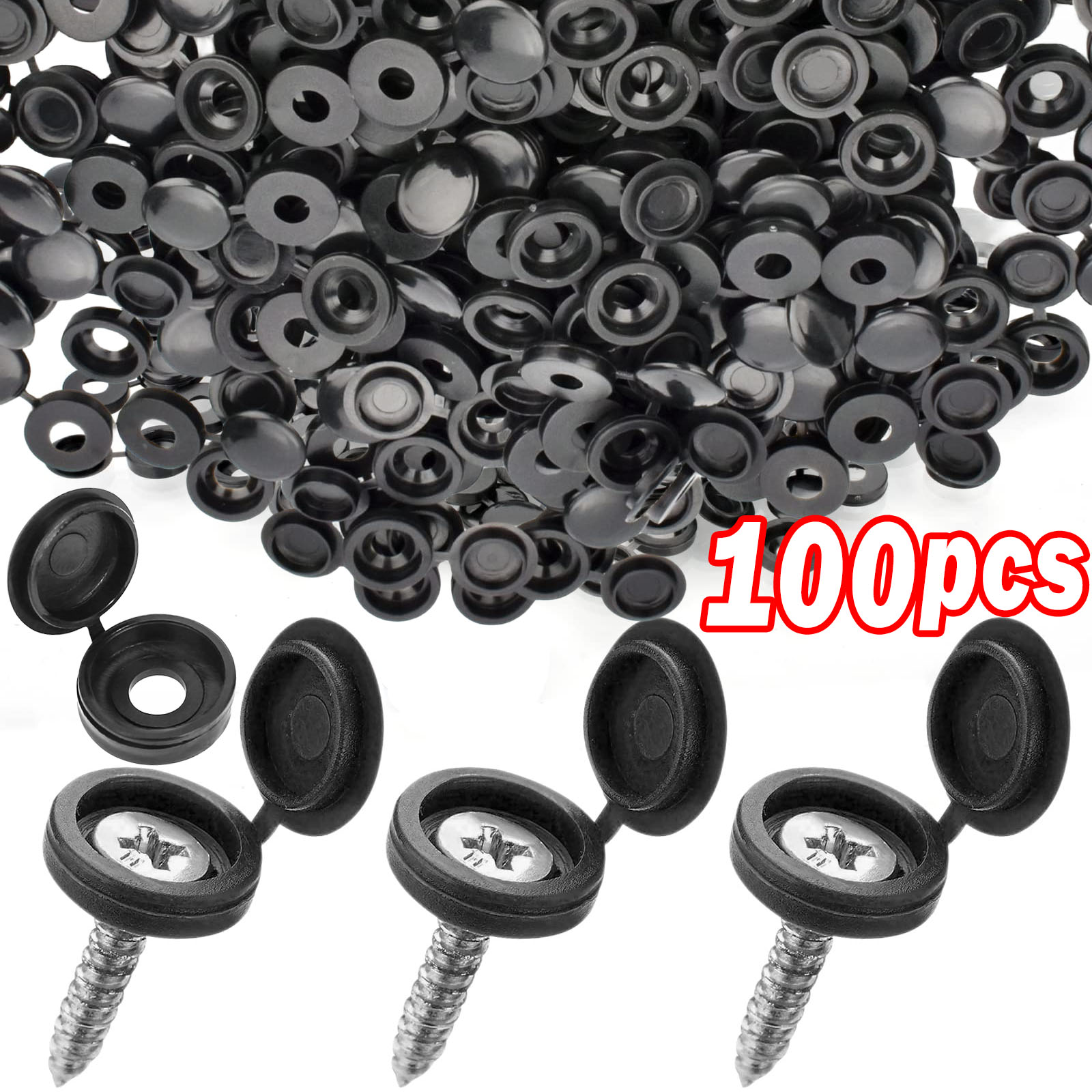 Furniture Hardware Covers - 5/100 pçs articulado tampa de parafuso