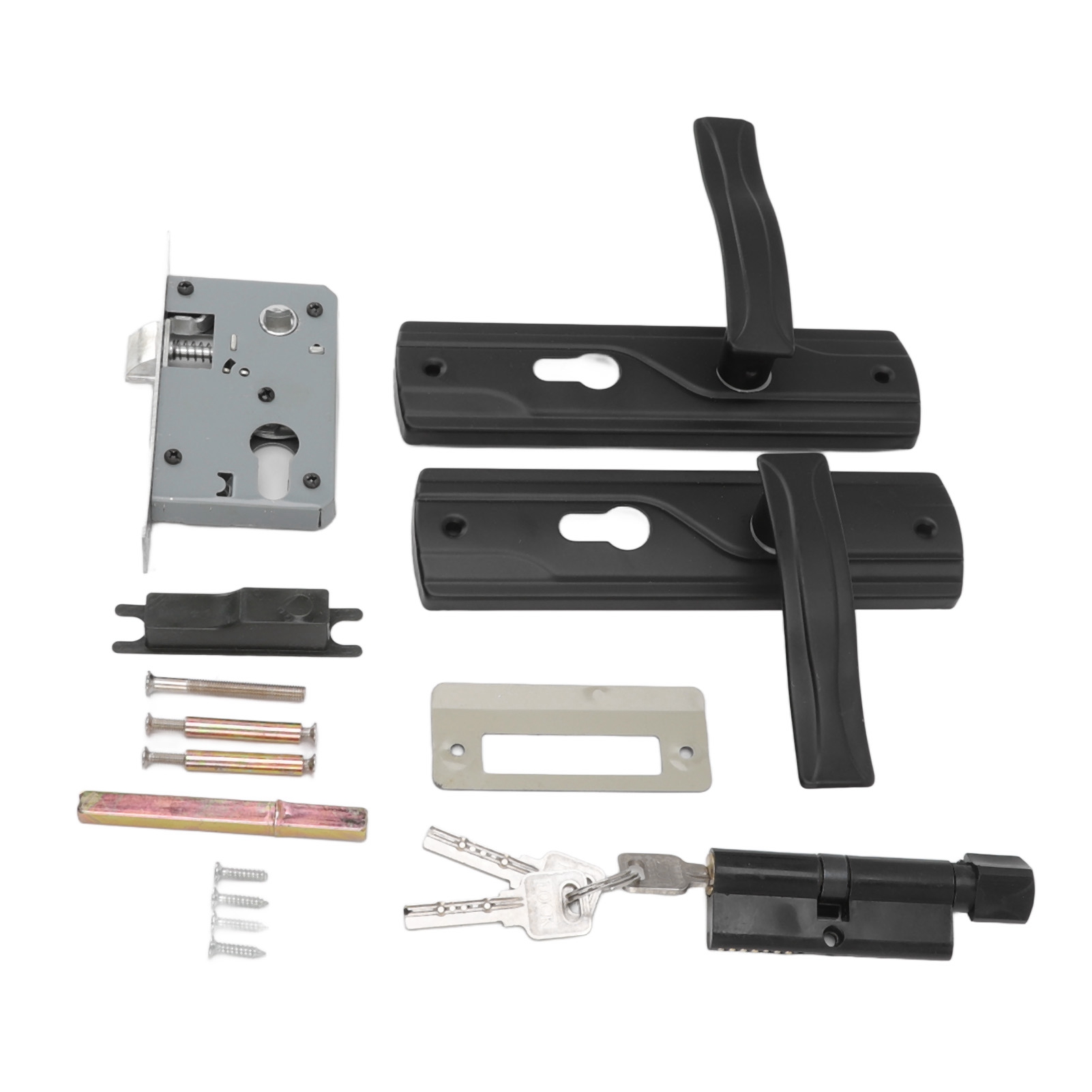 Door Handle Bar - Universal manganês aço porta alça fechadura,