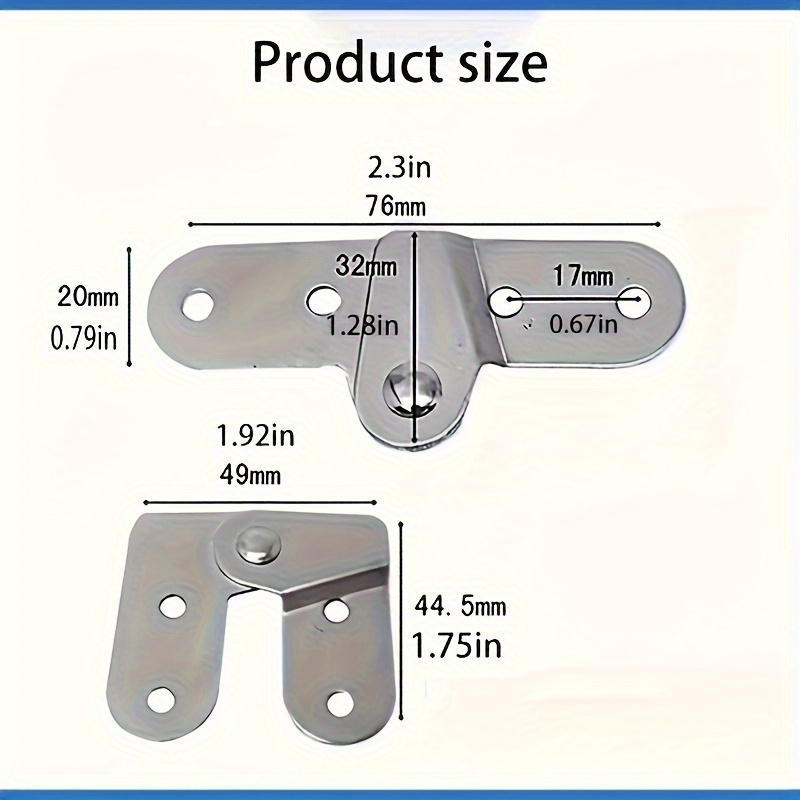 2 Peças Dobradiças Metálicas I - Furniture Rotating Hardware avaliação e preço