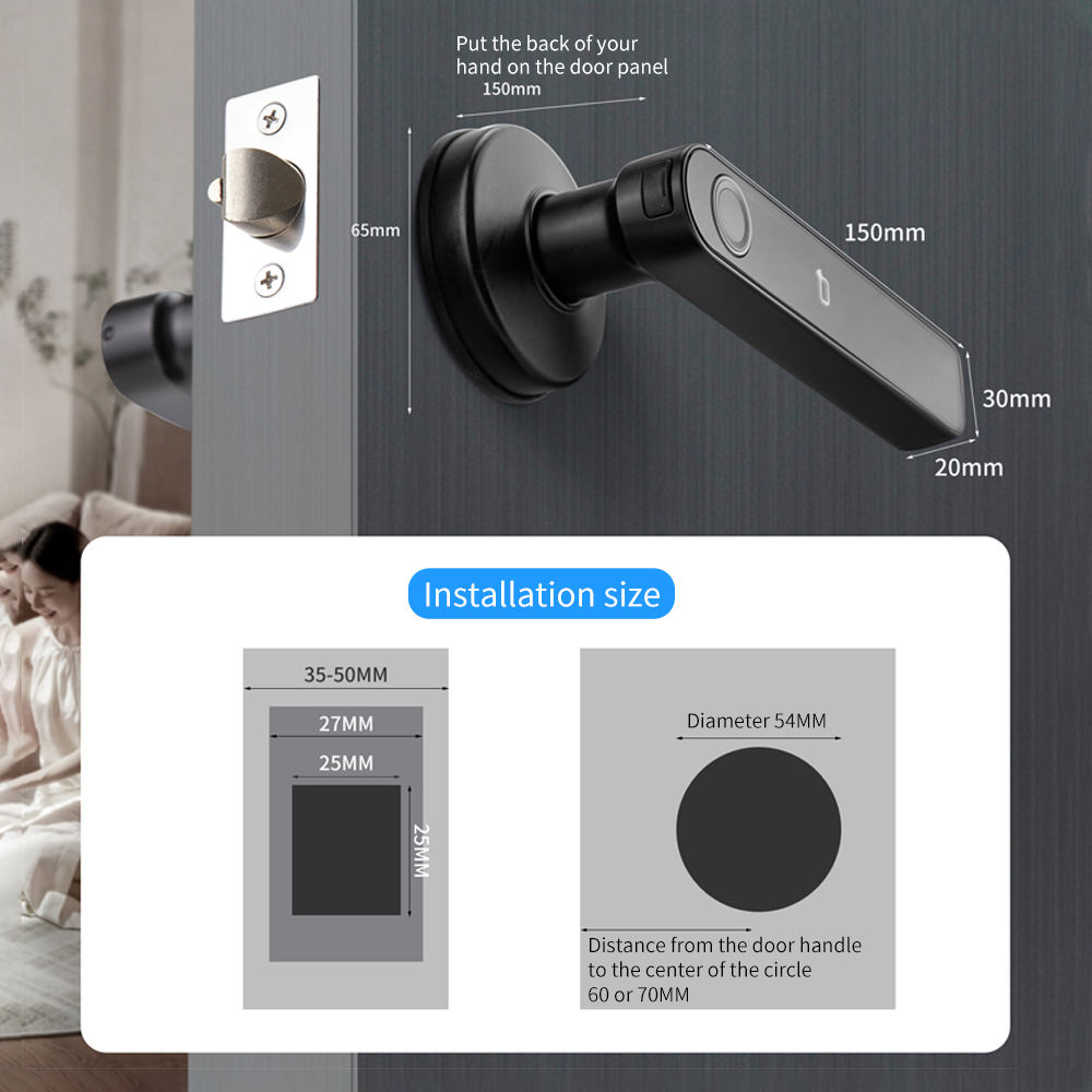 Tuya smartlife app ble intelig - Door Handle Bar avaliação e preço