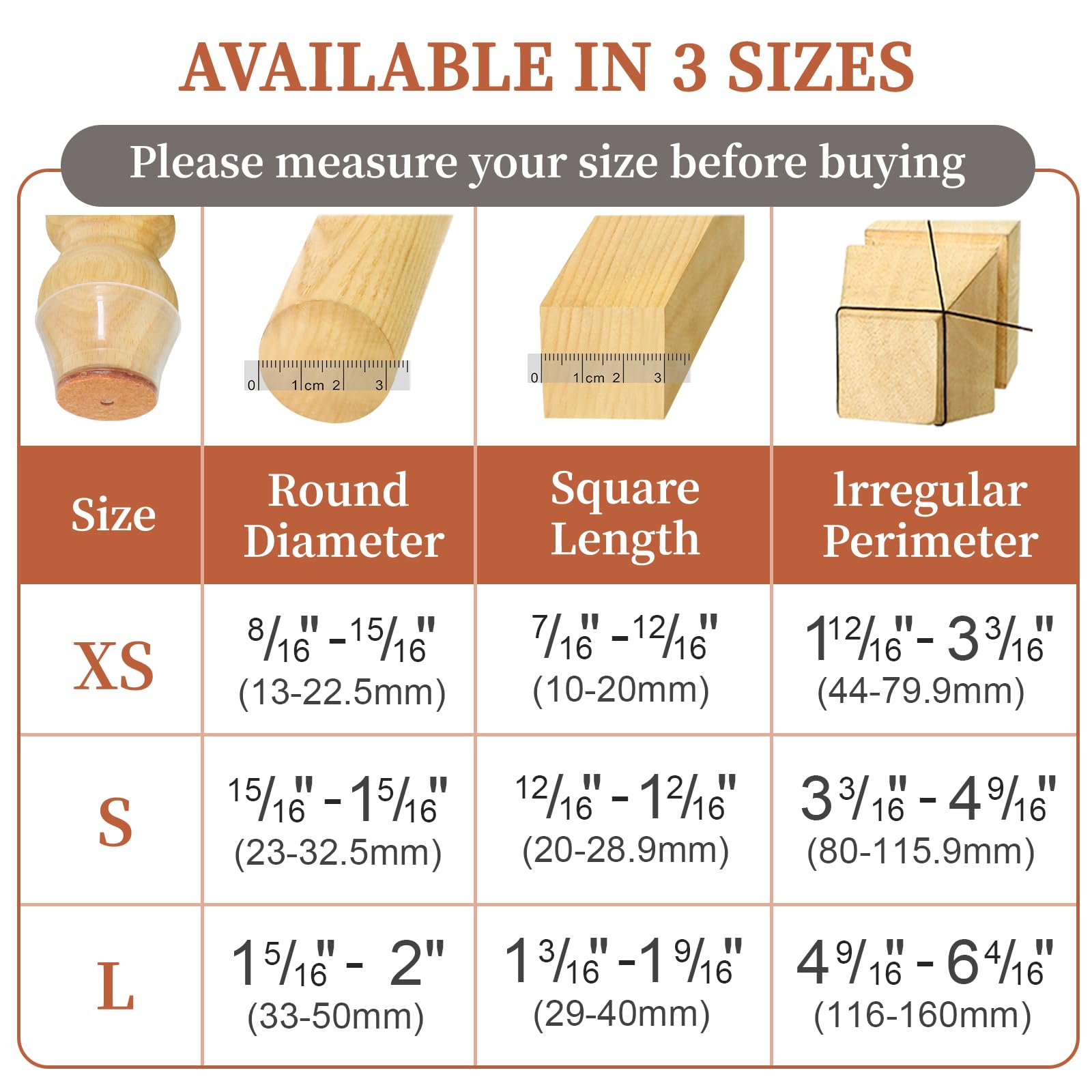 24-36 pçs tampas de perna de c - Furniture Hardware Legs avaliação e preço