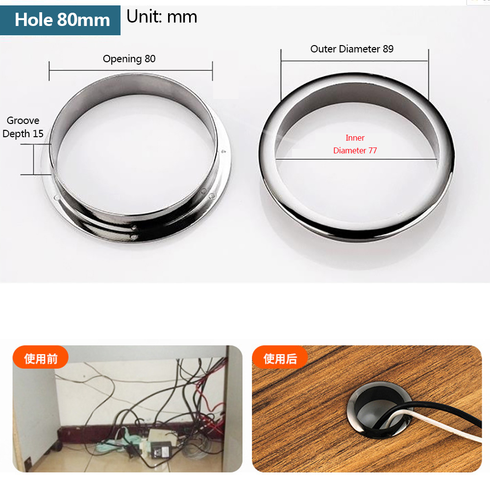 Furo de arame Tampa Computador - Furniture Hardware Covers avaliação e preço