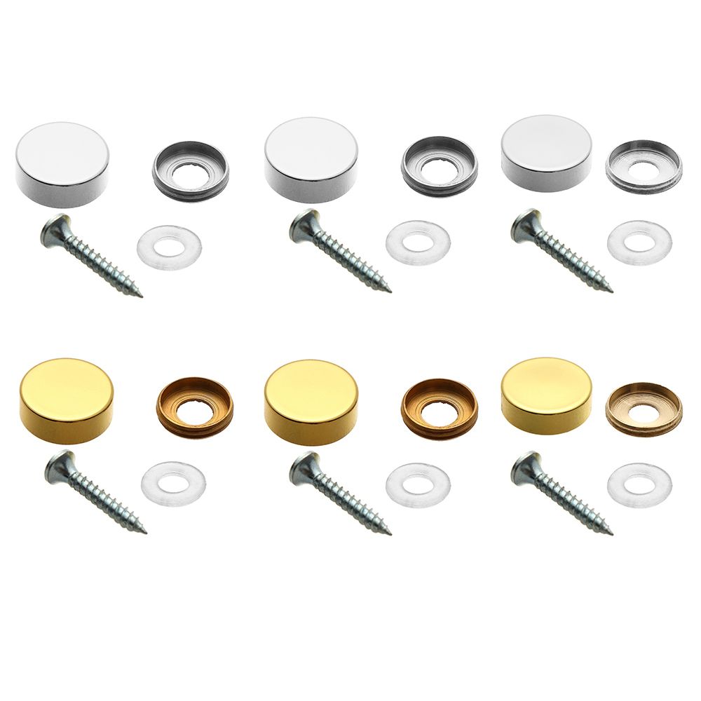 4 conjuntos espelho fixadores  - Furniture Hardware Covers avaliação e preço