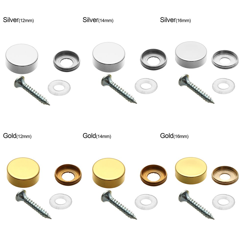 4 conjuntos espelho fixadores  - Furniture Hardware Covers avaliação e preço