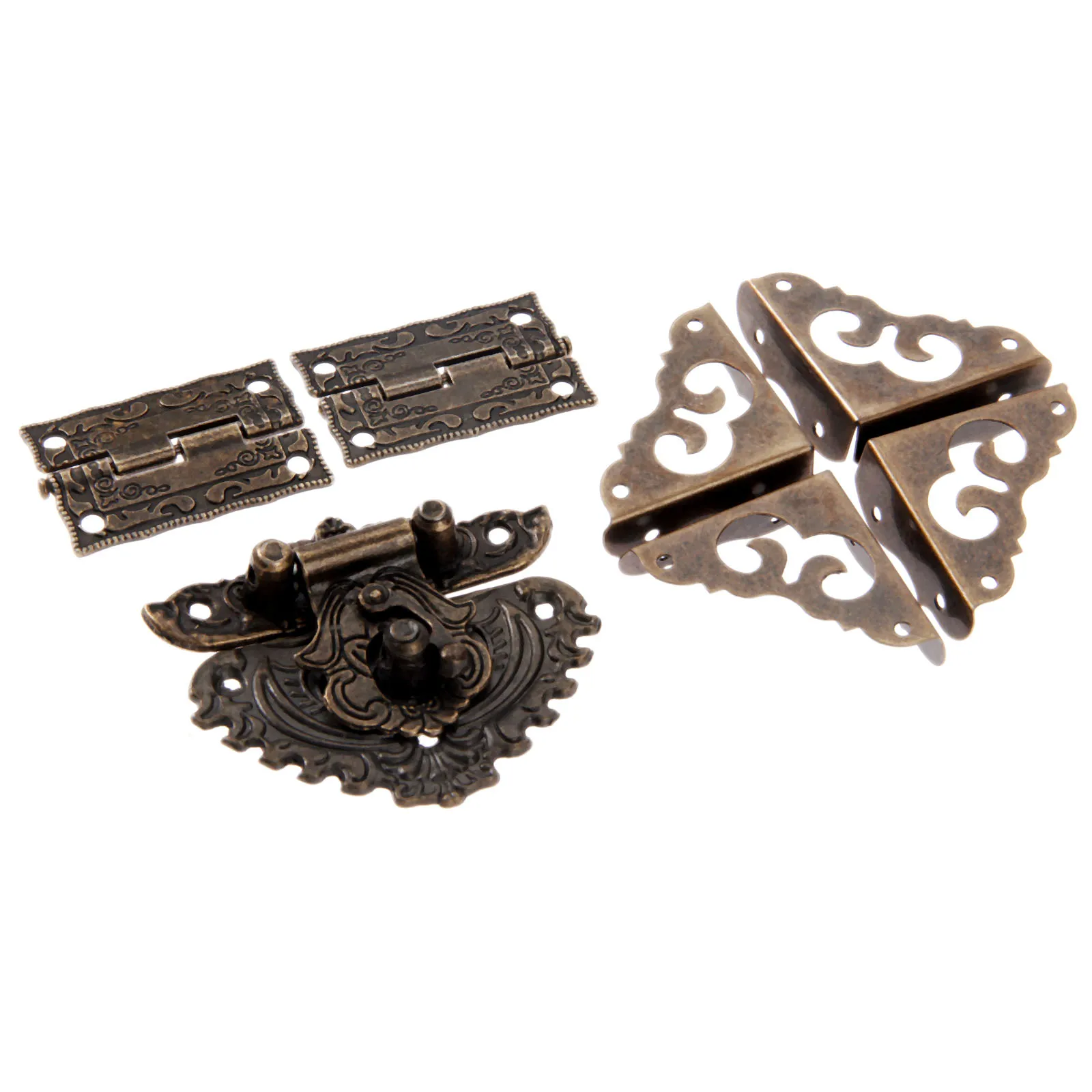 7 pçs/set bronze antigo cadead - Furniture Hardware Hinges avaliação e preço