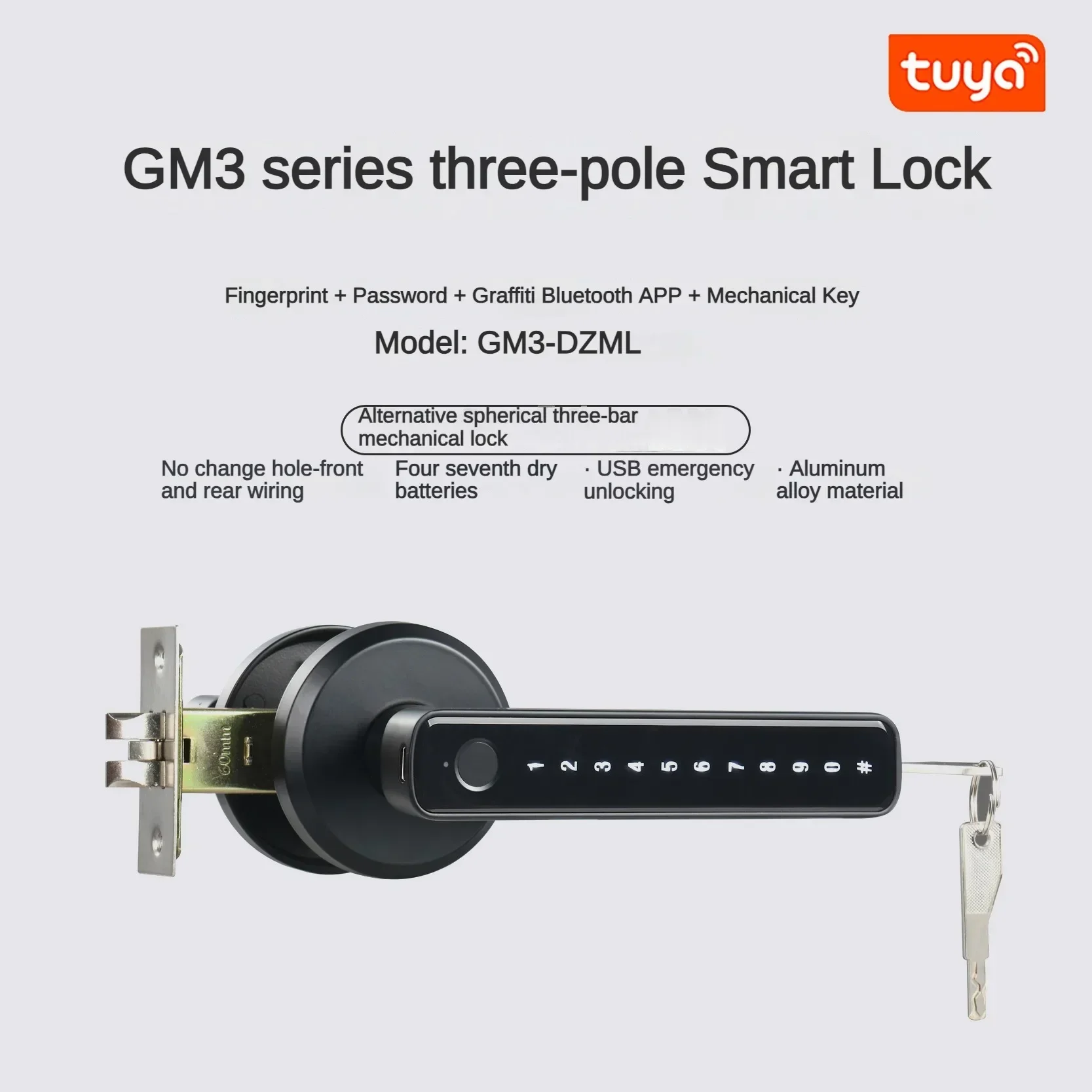 Nova Fechadura Inteligente Tuy - Door Handle Bar avaliação e preço