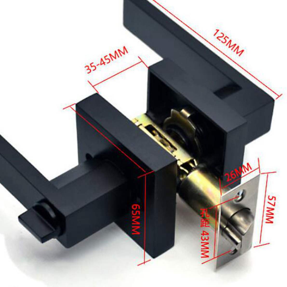 Maçaneta da porta preta, fecha - Door Handle Bar avaliação e preço